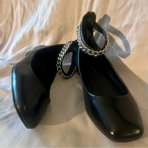 Rebecca Minkoff Raakel Ankle-Chain Leather Flats - Picture 4 of 13